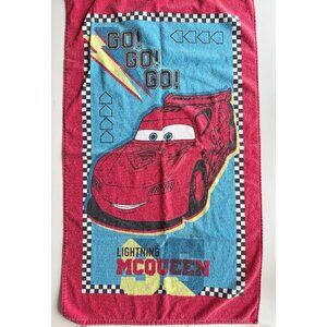 Vintage 2002 DISNEY x CARS Lightning McQueen Red Blue 100% Cotton Towel